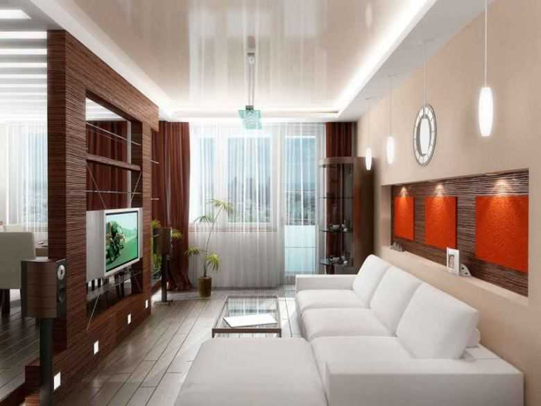 Интерьер гостиной с балконом: варианты объединения с использованием различных стилей